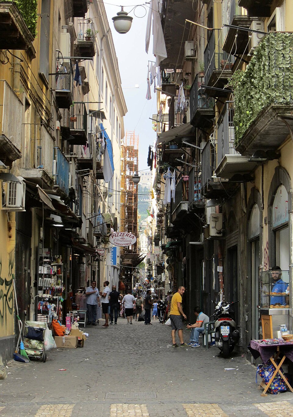 Street in Naples historic centre